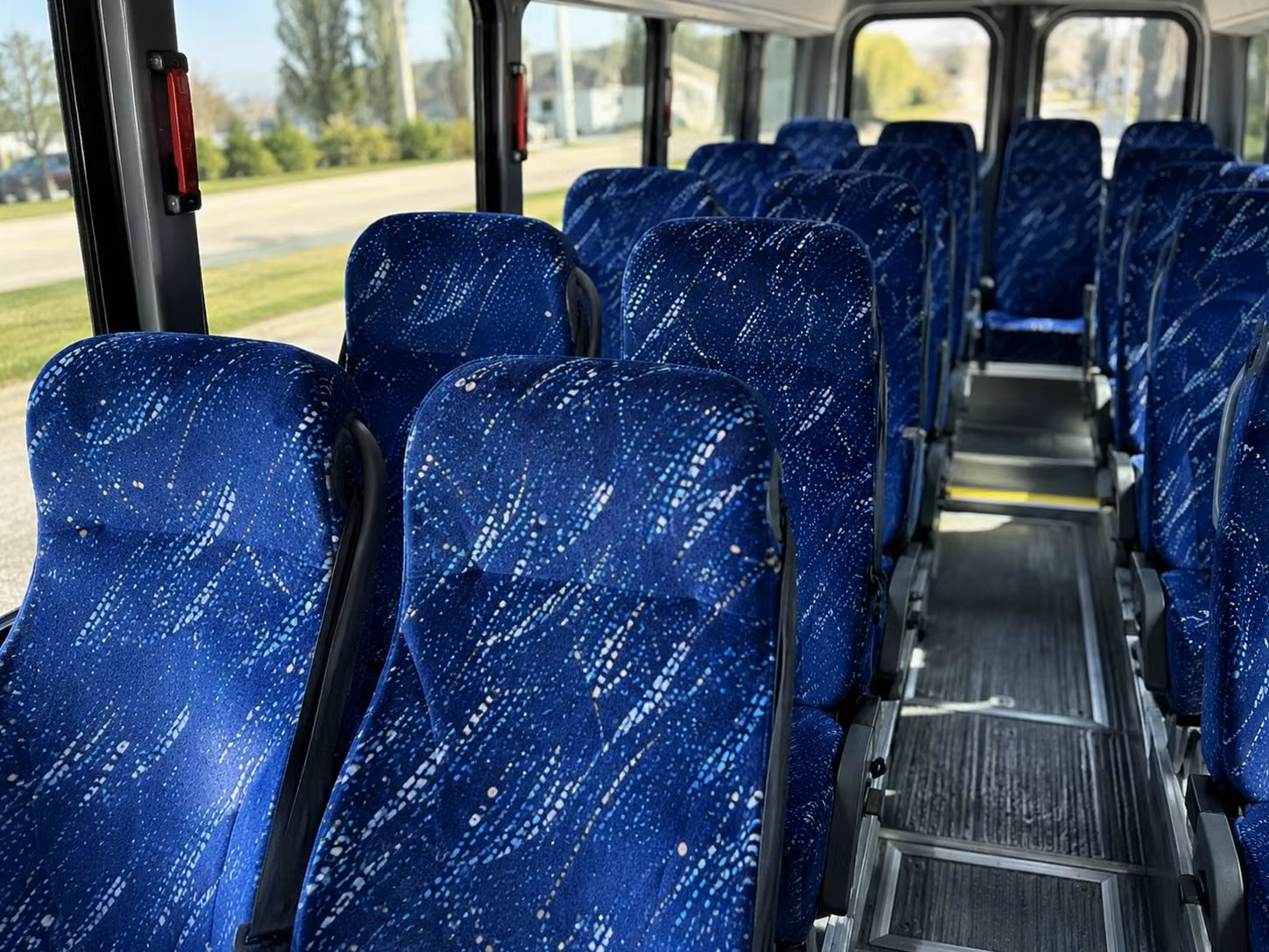 15 passenger minibus interior