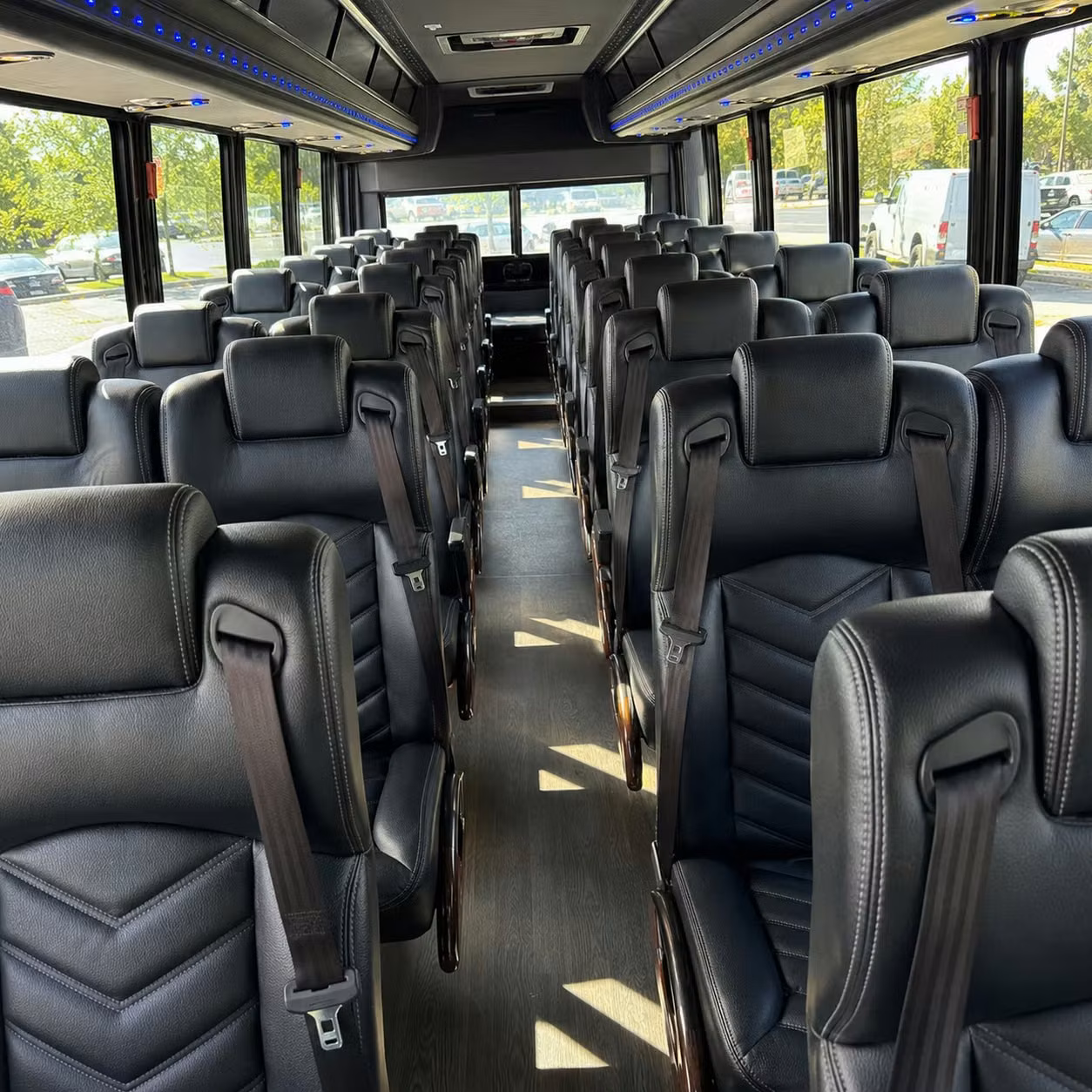28 passenger minibus interior