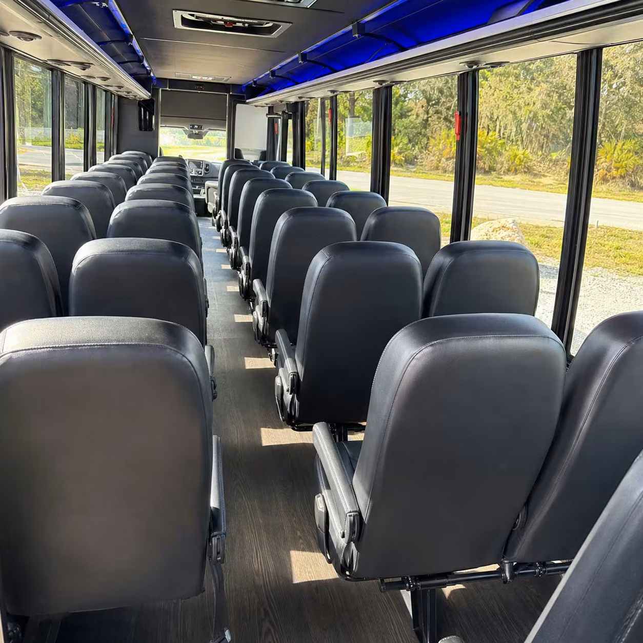 35 passenger minibus interior