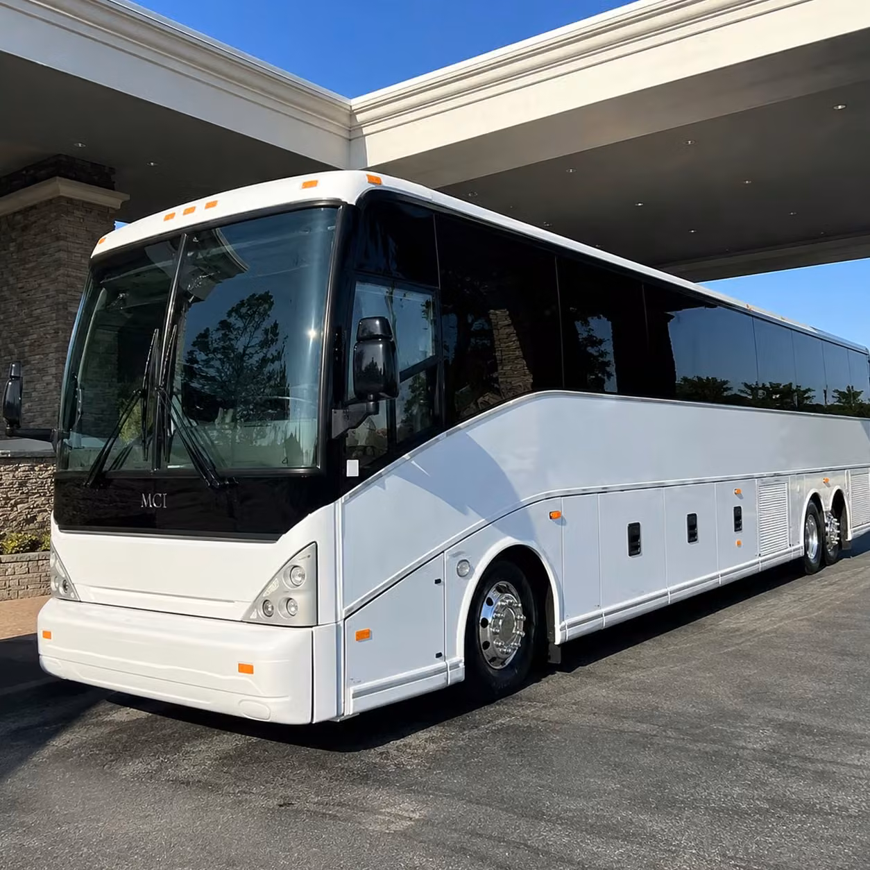 las vegas charter bus interior