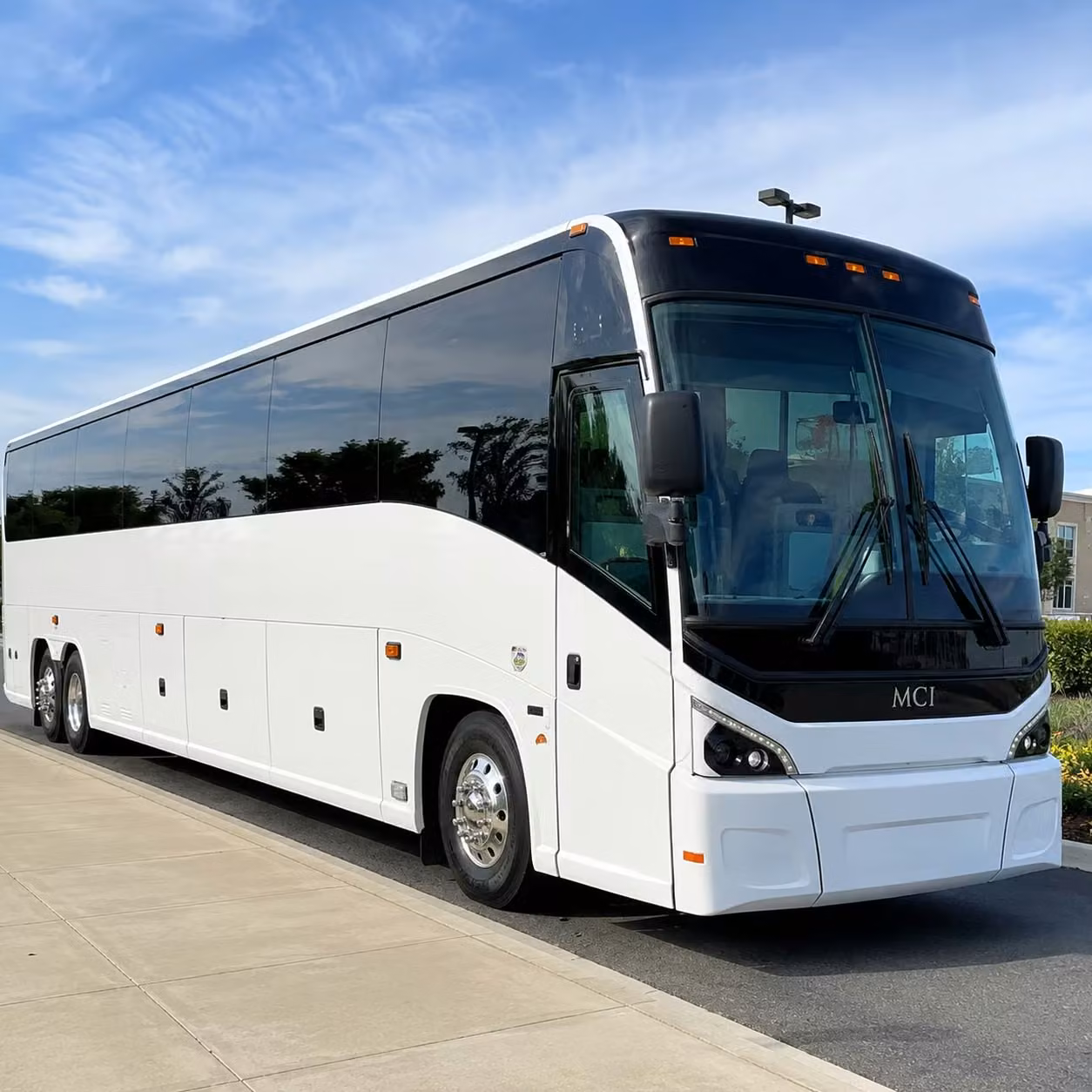 las vegas charter bus rental exterior